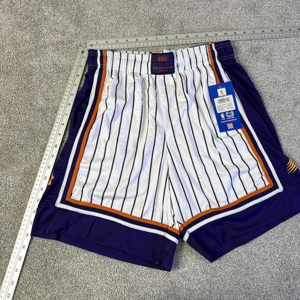 Phoenix Suns Pinstripe Shorts Men's Small Purple NBA NWT - Picture 5 of 8